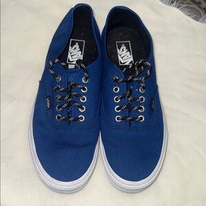 Vans Men's Royal Blue Canvas Sneakers
